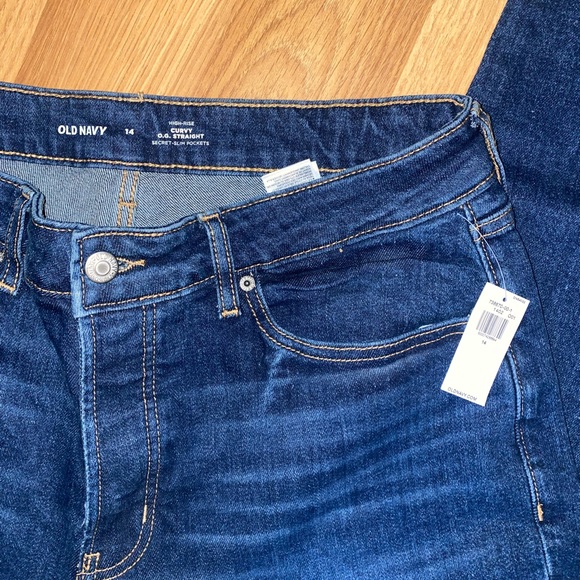 ✰NWT Old Navy Curve O.G Straight Jeans Size 14 ✰ - Picture 1 of 2
